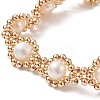Natural Pearl Beaded Bracelet BJEW-JB09079-4