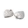 Non-Tarnish 304 Stainless Steel Pendants STAS-H212-37P-2