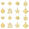 32Pcs 8 Styles Rack Plating Brass Charms KK-FS0001-53-1