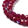 Opaque Glass Beads Strands EGLA-A035-P6mm-L16-3