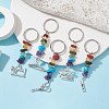 Tibetan Style Zinc Alloy Keychains KEYC-JKC00728-2