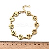 12 Constellations 304 Stainless Steel Link Chain Bracelets BJEW-I239-01G-08-5