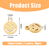 20Pcs 2 Colors 304 Stainless Steel Pendants FIND-DC0004-97-2