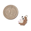 Beaded Hedgehog Charms PALLOY-MZ01094-01-2