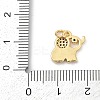 Brass Pave Cubic Zirconia with Enamel Pendants KK-U062-37G-02-3