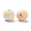 Natural Unfinished Wood Beads LS-WOOD-XCP0001-19F-3