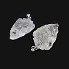 Raw Rough Natural Quartz Crystal Pendants G-G162-01P-03-2