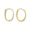 Brass Oval Hinged Hoop Earrings for Men Women KK-A172-35G-2