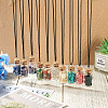 Natural & Synthetic Gemstone Chip and Glass Bottle Pendant Necklaces NJEW-TAC0016-6