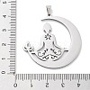 Anti-Tarnish 304 Stainless Steel Pendants STAS-U030-10P-3