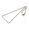 Tarnish Resistant 304 Stainless Steel Box Chain Necklaces STAS-M174-022P-A-2