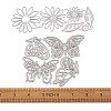 Flower & Leaf & Butterfly Frame Carbon Steel Cutting Dies Stencils DIY-TA0002-88-8