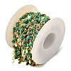 Brass Horse Eye Link Chains KK-D391-03G-2