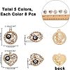 40Pcs 10 Style Rack Alloy Enamel Pendants ENAM-NB0001-65-7