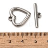 Non-Tarnish 304 Stainless Steel Toggle Clasps STAS-Q324-04P-3