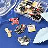 20Pcs 5 Styles Graduation Season Alloy Enamel Pendants ENAM-FP0002-80-5