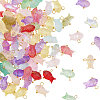 100Pcs Transparent Spray Painted Glass Pendants FIND-SC0020-60-1
