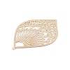 Brass Filigree Big Pendants KK-B064-05KCG-3