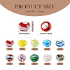 20Pcs 10 Colors Handmade Lampwork Beads LAMP-TA0001-21-4