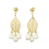 Natural Pearl Chandelier Earrings EJEW-TA00383-1