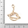 Alloy Rhinestone Pendant Decoration HJEW-P021-01F-G-3