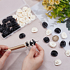 48Pcs 2 Colors Opaque Acrylic Beads SACR-PH0002-32-3