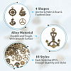 108PCS 18Style Alloy Pendants FIND-FH0008-43-3