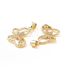 Brass Micro Pave Cubic Zirconia Pendants ZIRC-P106-12G-3