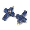 Natural Sodalite Pendants X-G-B180-01G-09-2