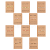 10Pcs 10 Styles Heart & Star Brass Braided Bead Bracelets Set BJEW-AN0001-37-1