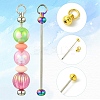 8Pcs 4 Colors Iron Bar Beadable Keychain for Jewelry Making DIY Crafts FIND-YW0005-17-3