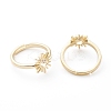 Adjustable Brass Micro Pave Clear Cubic Zirconia Finger Rings RJEW-Z006-H-01G-2