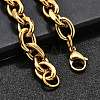 304 Stainless Steel Cable Chain Bracelets for Women LS-BJEW-Q050-01D-G-4