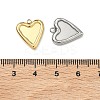 100Pcs 2 Colors 304 Stainless Steel Pendant Cabochon Settings For Enamel STAS-CC0001-13-3