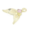 Golden Alloy Pendants PALLOY-R151-50G-01-2