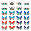 36Pcs 6 Colors Alloy Enamel Connector Charms ENAM-TA0001-97-1