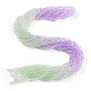 10 Strands Transparent Gradient Color Glass Beads Strands GLAA-CJ0002-09A-8