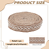 1 Rolls Flat Burlap Lace Ribbons OCOR-LP0001-22-2