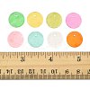 56Pcs 8 Colors Spray Painted Natural Capiz Shell Disc Charms BSHE-FS0001-10-5