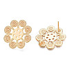 Brass Stud Earring Findings KK-N232-334LG-2