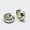 Personalized Unisex 304 Stainless Steel Huggie Hoop Earrings EJEW-G120-38A-1