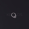 316L Stainless Steel Spider Web Hoop Nose Rings WG66A6F-01-2