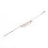 Handmade Braided Raffia Charm Bracelets AJEW-S072-28L-3