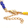 Glass Seed & Glass Pearl Beaded Necklace for Girl Women X1-NJEW-TA00007-5