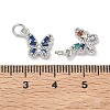 SHEGRACE Brass Pave Clear Cubic Zirconia Pendants XGRQ3Q490-628P-3