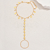 Simple Brass Summer Beach Vacation Women's Coin Toe Ring Anklets for Women FG6799-4