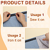 Glitter Resin Hotfix Rhinestone(Hot Melt Adhesive On The Back) OCOR-WH0117-01-3
