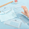 1 Set PET Plastic Greeting Card Templates DIY-PH0021-25-3