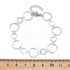 304 Stainless Steel Link Chain Bracelets for Women BJEW-P373-03B-P-4