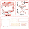 Mirror Acrylic Earring Display Stands EDIS-WH0015-16-2